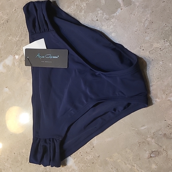 Aqua Green Swim Nwt Navy Blue Bikini Bottoms Poshmark